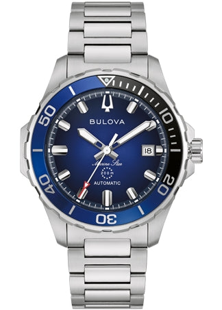 BULOVA GENTS MARINE STAR AUTOMATIC BLUE DIAL STAINLESS STEEL 98B466