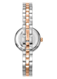 DKNY CROSS OVER BANGLE SILVER DIAL ROSE TWO-TONE BRACELET DK1L170M0035