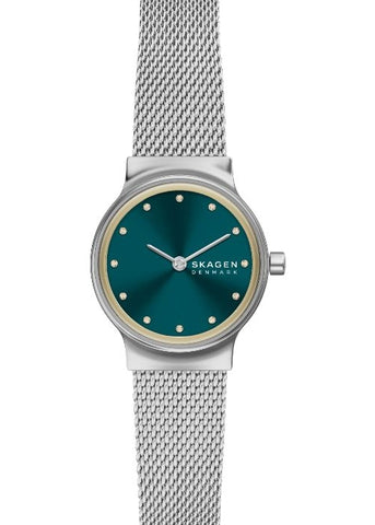SKAGEN FREJA LILLE TEAL DIAL STAINLES MESH BRACELET SKW3188