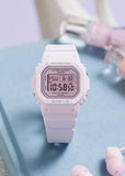 CASIO BABY-G DIGITAL SQUARE SMALL SIZE PINK BAND BGD565SC-4B