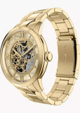 FOSSIL TOWNSMAN AUTOMATIC GOLD SKELETON GOLD BRACELET ME3280
