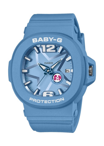 CASIO BABY-G ANALOGUE SPACE POP DIAL BLUE RESIN BAND BGA10D-2A2