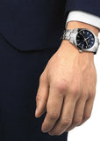 TISSOT SWISS GENTLEMAN T-CLASSIC BLUE DIAL STAINLESS STEEL T127-410-11-041-00