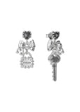 STOLEN GIRLFRIENDS CLUB LOVE LOCKED BOW EARRINGS JWL1-26-7