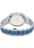 OBAKU ILD-BLUE STAINLESS STEEL OCTAGONAL CASE BLUE DIAL V275GMCLSK