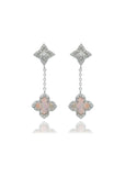 GEORGINI SYDNEY SOIREE FAIRWATER MOP DROP EARRINGS SILVER IE1188W