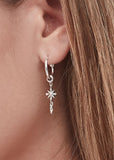 STOLEN GIRLFRIENDS CLUB MIDNIGHT CROSS ANCHOR EARRINGS JWL2-26-28