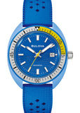 BULOVA GENTS SNORKEL 'BLUE TANG' BLUE DIAL BLUE BAND 98B445