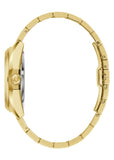 BULOVA GENTS SURVEYOR AUTOMATIC BLUE DIAL GOLD BRACELET 97A203