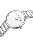 OBAKU KLIP LILLE-BRACE STAINLESS STEEL BRACELET WHITE DIAL V258LXCISC