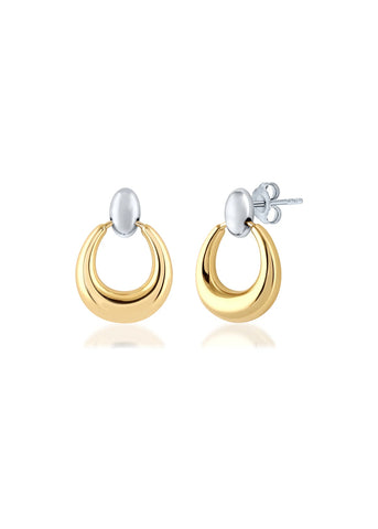 GEORGINI ALCHEMY VOYAGE EARRINGS TWO-TONE IE1235