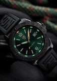 LUMINOX PACIFIC DIVER BLACK STEEL CASE GREEN DIAL BLACK BAND XS.3137 B