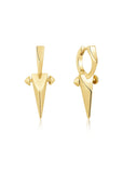 ANIA HAIE PUNK GOLD POINT HUGGIE EARRINGS E053-07G