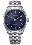 CITIZEN GENTS ECO-DRIVE BLUE DIAL STAINLESS STEEL BM7560-59L