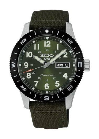 SEIKO 5 SPORTS FIELD SERIES AUTOMATIC GREEN NYLON BAND HDB008K