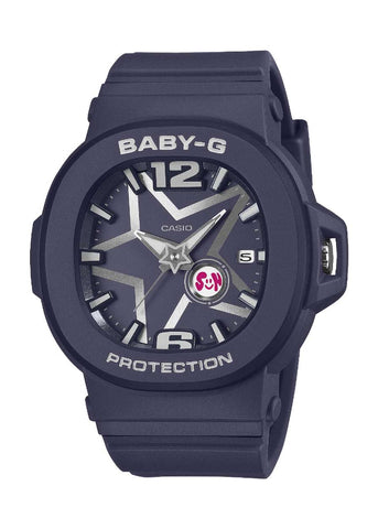 CASIO BABY-G ANALOGUE SPACE POP DIAL DARK BLUE RESIN BAND BGA10D-2A1