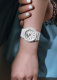 CASIO G-SHOCK DUO SLIM SMALL SIZE WHITE DIAL WHITE BAND GMAP2110-7A