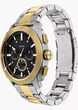 FOSSIL MACHINE CHRONOGRAPH BLACK DIAL TWO-TONE BRACELET FS6159