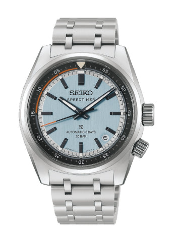 SEIKO PROSPEX AUTOMATIC SPEEDTIMER AQUA DIAL STAINLESS HBC003J