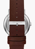 SKAGEN SIGNATUR GREY DIAL MEDIUM BROWN LEATHER BAND SKW6941