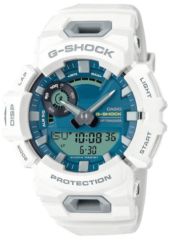 CASIO G-SHOCK ANALOGUE / DIGITAL BLUETOOTH WHITE RESIN BAND GBA900CB-7A