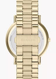 SKAGEN SIGNATUR BLACK SUNRAY DIAL GOLD  BRACELET SKW6957