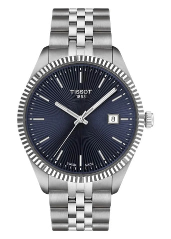 TISSOT SWISS BALLADE BLUE DIAL STAINLESS STEEL BRACELET T156-410-11-041-00