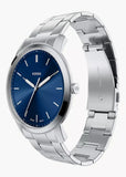 FOSSIL MINIMALIST BLUE DIAL STAINLESS STEEL BRACELET FS6180