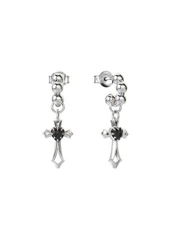 STOLEN GIRLFRIENDS CLUB BLIND FAITH BLACK ONYX EARRINGS JWL4-25-50