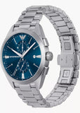 EMPORIO ARMANI BLUE DIAL CHRONGRAPH STAINLESS STEEL AR11541