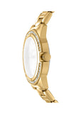 DKNY EVENING CRYSTAL SET CHAMPAGNE DIAL GOLD BRACELET DK1L105M0055