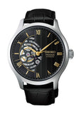 SEIKO PRESAGE GARDEN 'KYOTO ZEN' BLACK DIAL BLACK LEATHER HCB008J
