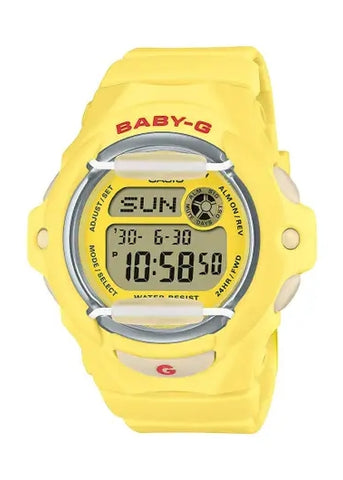 CASIO BABY-G DIGITAL YELLOW RESIN BAND BG169CH-9D