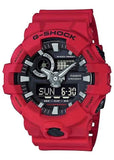 CASIO G-SHOCK ANALOGUE / DIGITAL RED RESIN BAND GA700-4A
