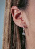 GEORGINI LOVE IS IN THE AIR BRIA HOOP EARRINGS SILVER IE934W