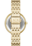 ARMANI EXCHANGE ZOE BRONZE SOFT GOLD DIAL GOLD BRACELET AX5916