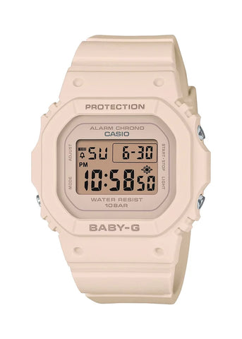 CASIO BABY-G DIGITAL SQUARE SMALL SIZE BEIGE RESIN BAND BGD565U-4D