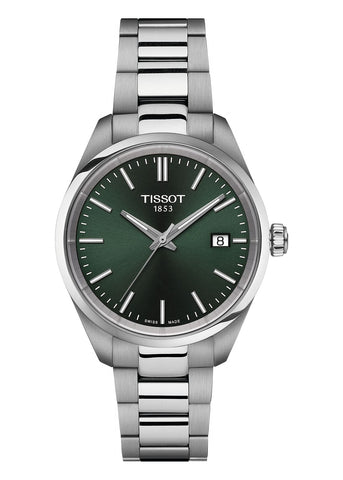 TISSOT SWISS T-CLASSIC PR100 STAINLESS STEEL GREEN DIAL T150-210-11-091-00