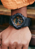 CASIO G-SHOCK DUO BLACK / RUST SERIES BLACK RESIN BAND GA700RC-1A