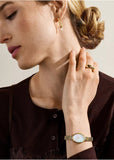 SKAGEN ANITA OVAL MOTHER OF PEARL DIAL TWO-TONE BRACELET SKW3183