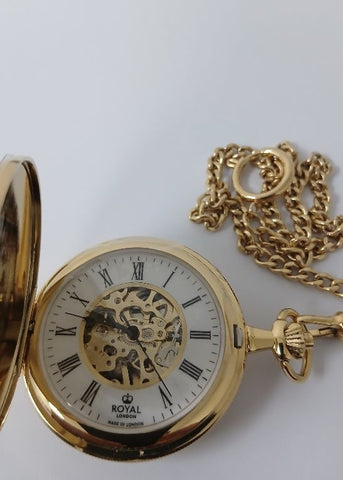 ROYAL LONDON POCKET WATCH MECHANICAL GOLD 91201.01