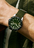 SEIKO 5 SPORTS FIELD SERIES AUTOMATIC GREEN NYLON BAND HDB008K
