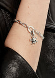 STOLEN GIRLFRIENDS CLUB JOLLY ROGER SKULL BLACK SPINEL CHARM JWL24-CBC-18