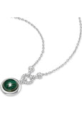 ANIA HAIE VOYAGER SILVER MALACHITE PENDANT NECKLACE N063-06H