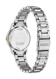 CITIZEN LADIES ECO-DRIVE BLACK DIAL STAINLESS STEEL EW2317-76E