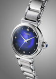 CITIZEN LADIES ECO-DRIVE UNITE BLUE MAE DIAL STAINLESS STEEL EM1060-87L