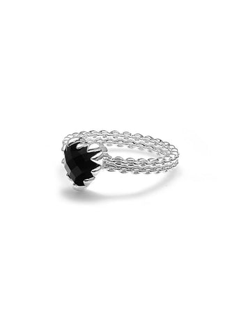 STOLEN GIRLFRIENDS CLUB MINI CLAW RING BLACK ONYX JWL23-LC-60