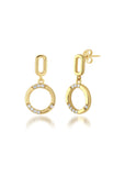 GEORGINI ALCHEMY AXIS EARRINGS GOLD IE1240G