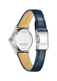 CITIZEN LADIES AUTOMATIC BLUE MOTHER OF PEARL DIAL LEATHER PR1041-18N