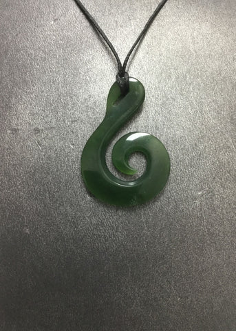 NZ GREENSTONE KORU 47MM BD216 47MM